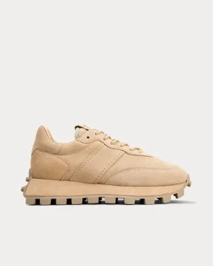 1T Suede Beige Low Top Sneakers