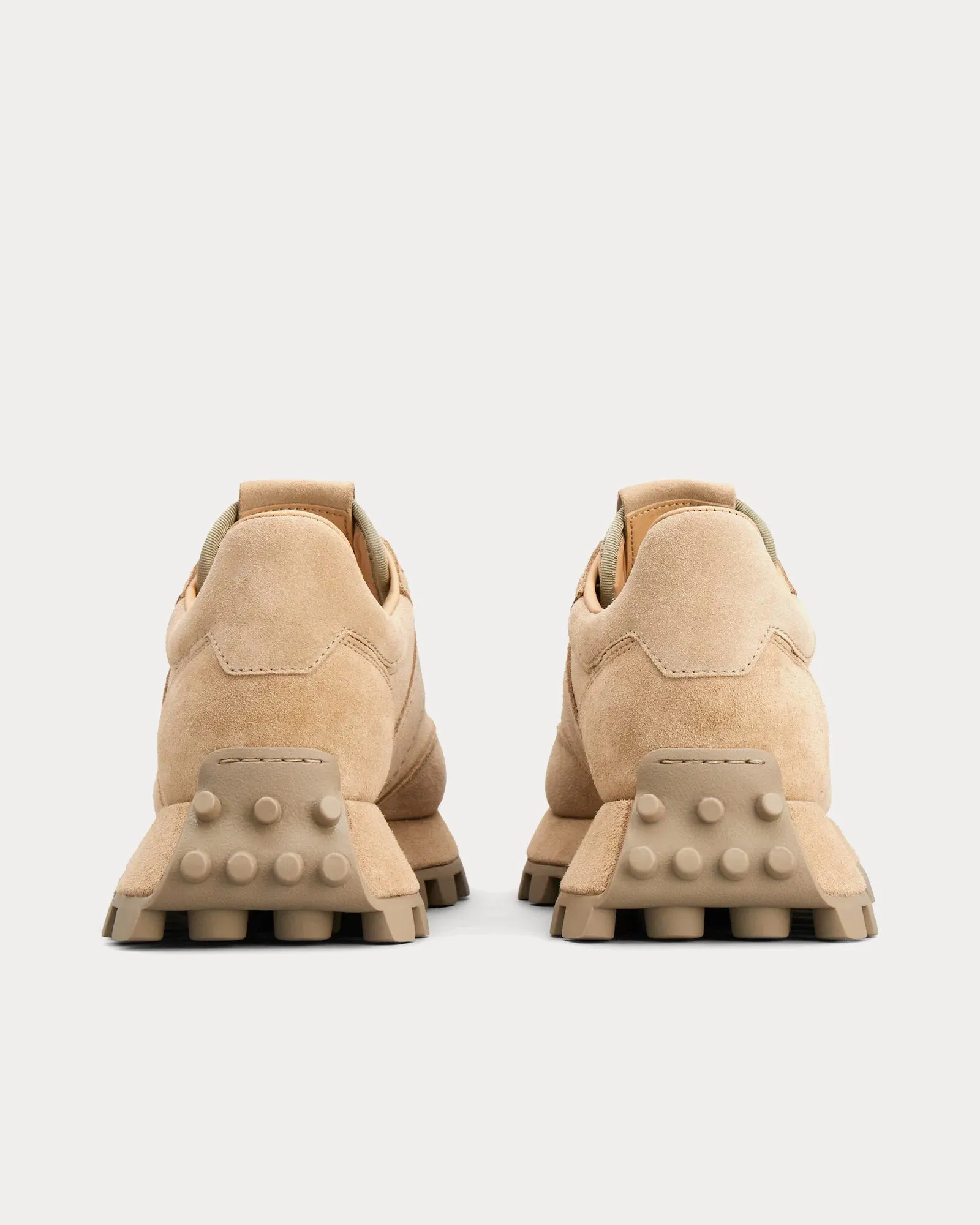 1T Suede Beige Low Top Sneakers