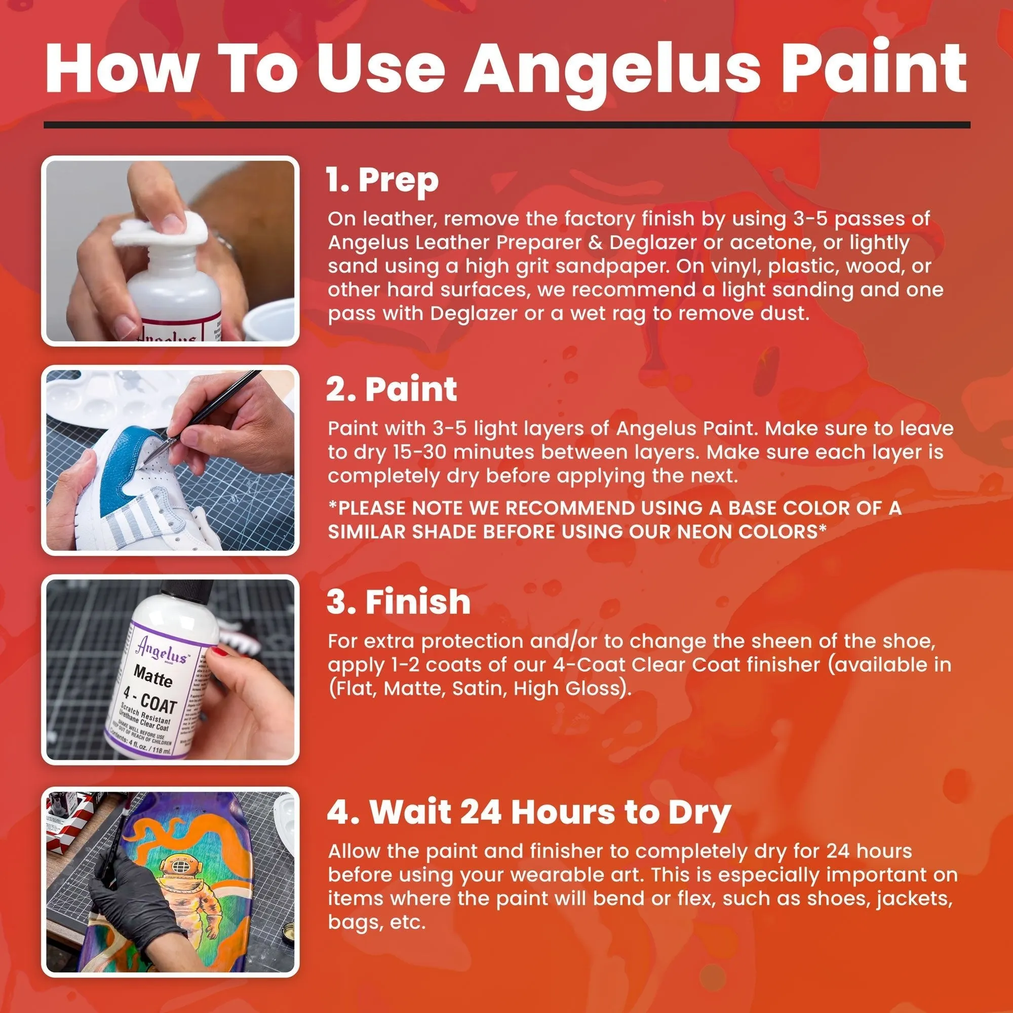 Angelus Neon Tahitian Pink Paint