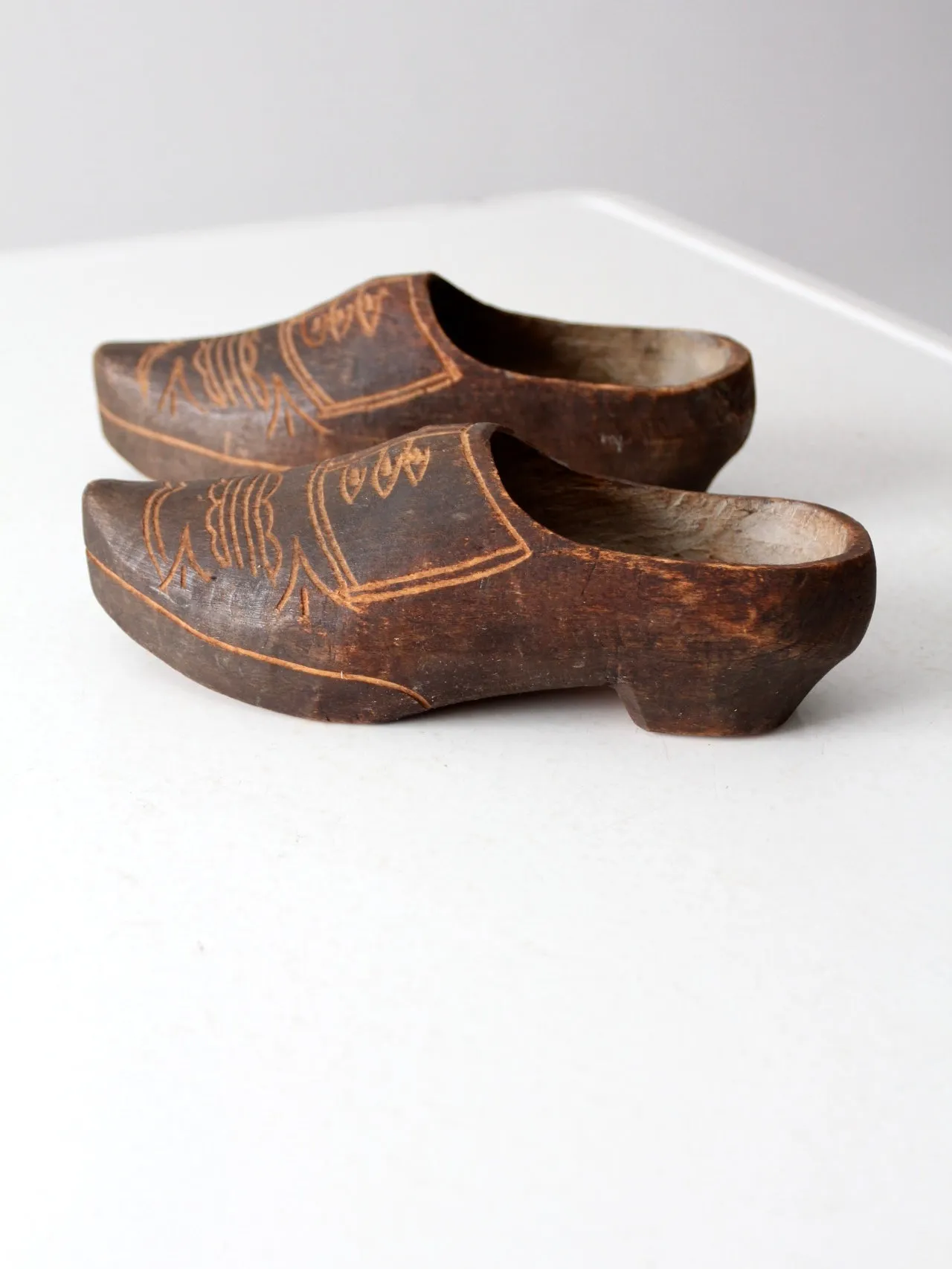 antique Dutch wooden clogs