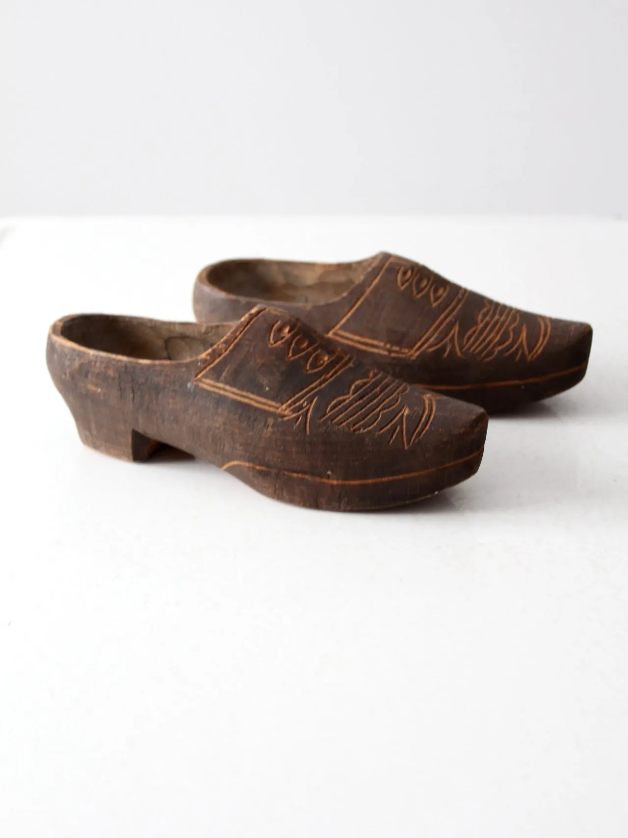 antique Dutch wooden clogs