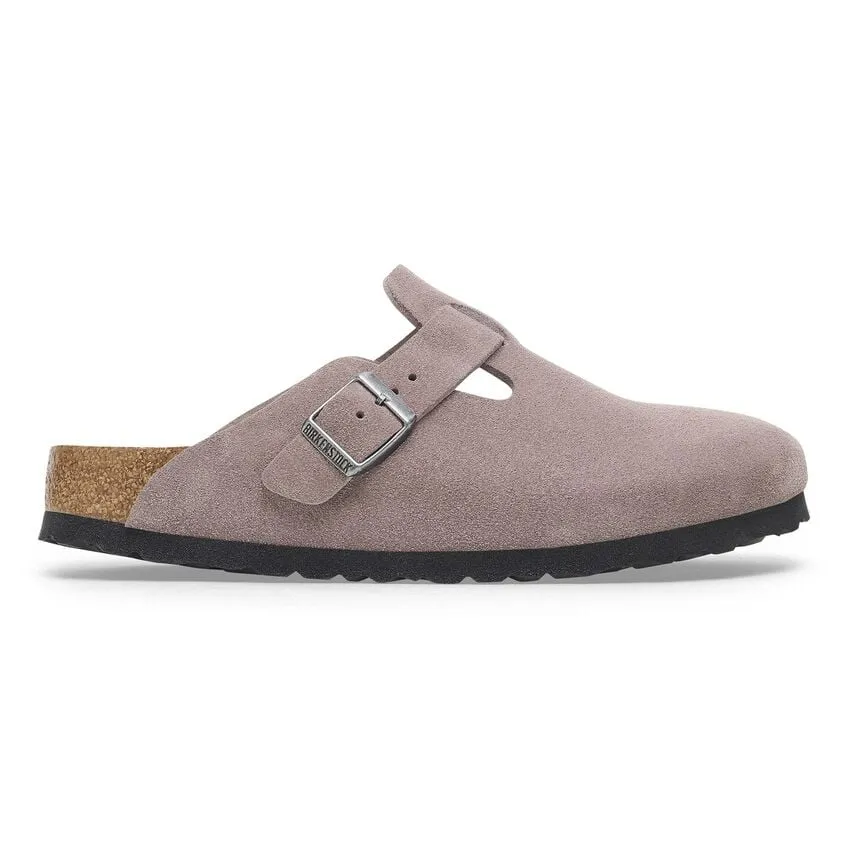 Birkenstock - Boston Suede Leather - Faded Purple