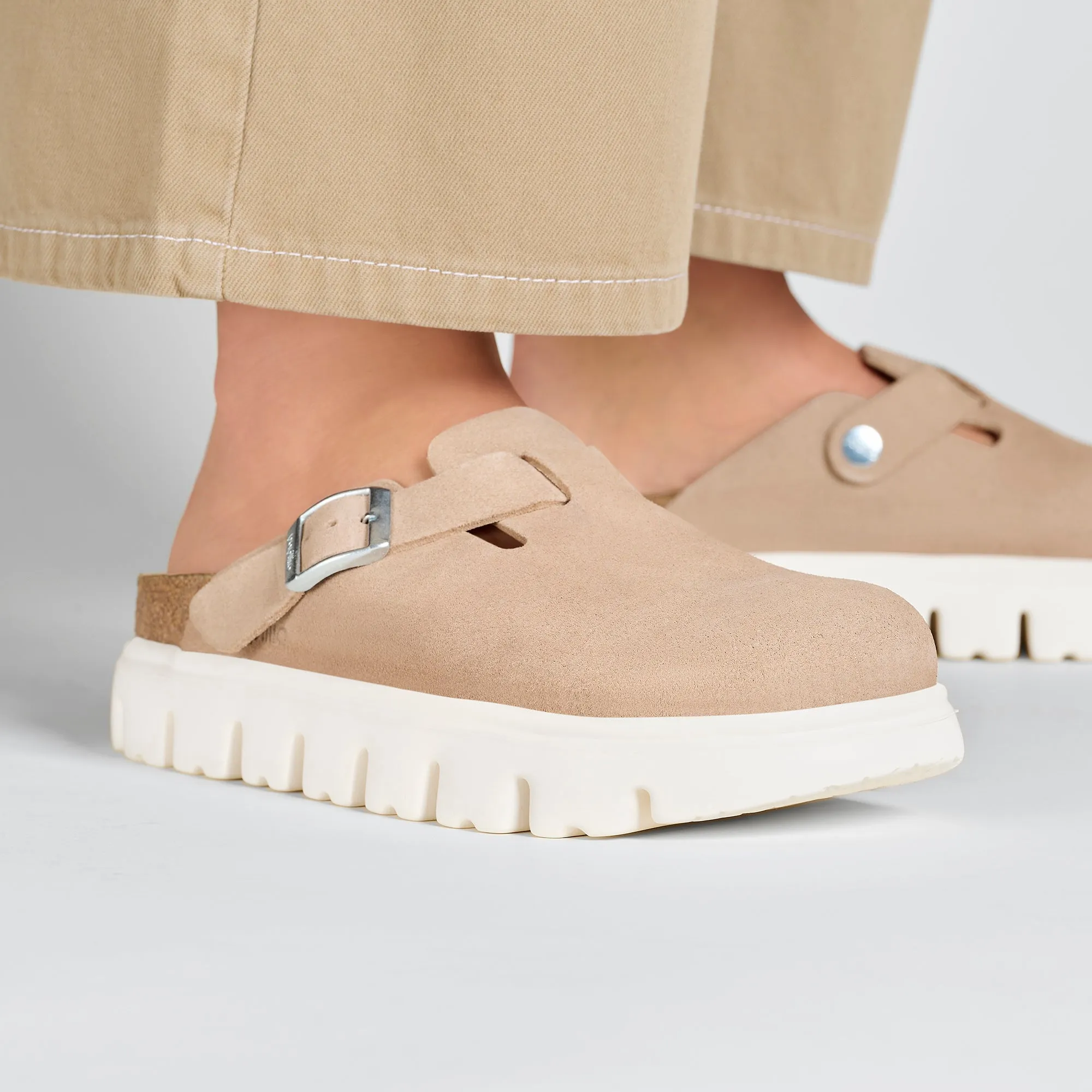 Birkenstock Women's Boston Chunky Suede Leather