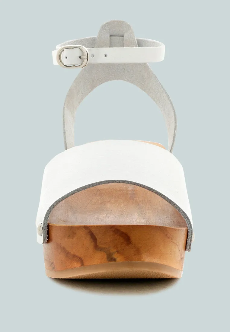 Cara Wooden Clogs