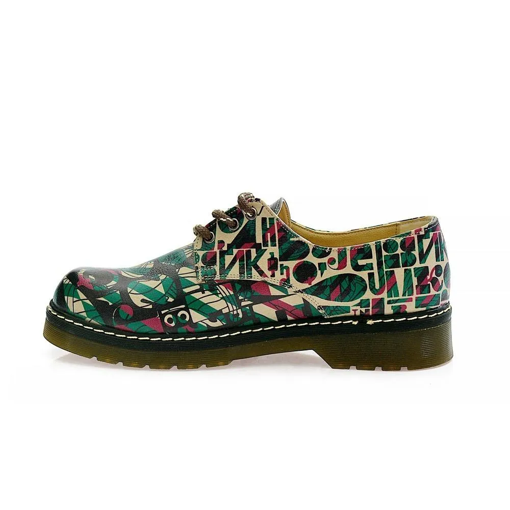 Colored Pattern Oxford Shoes MAX101
