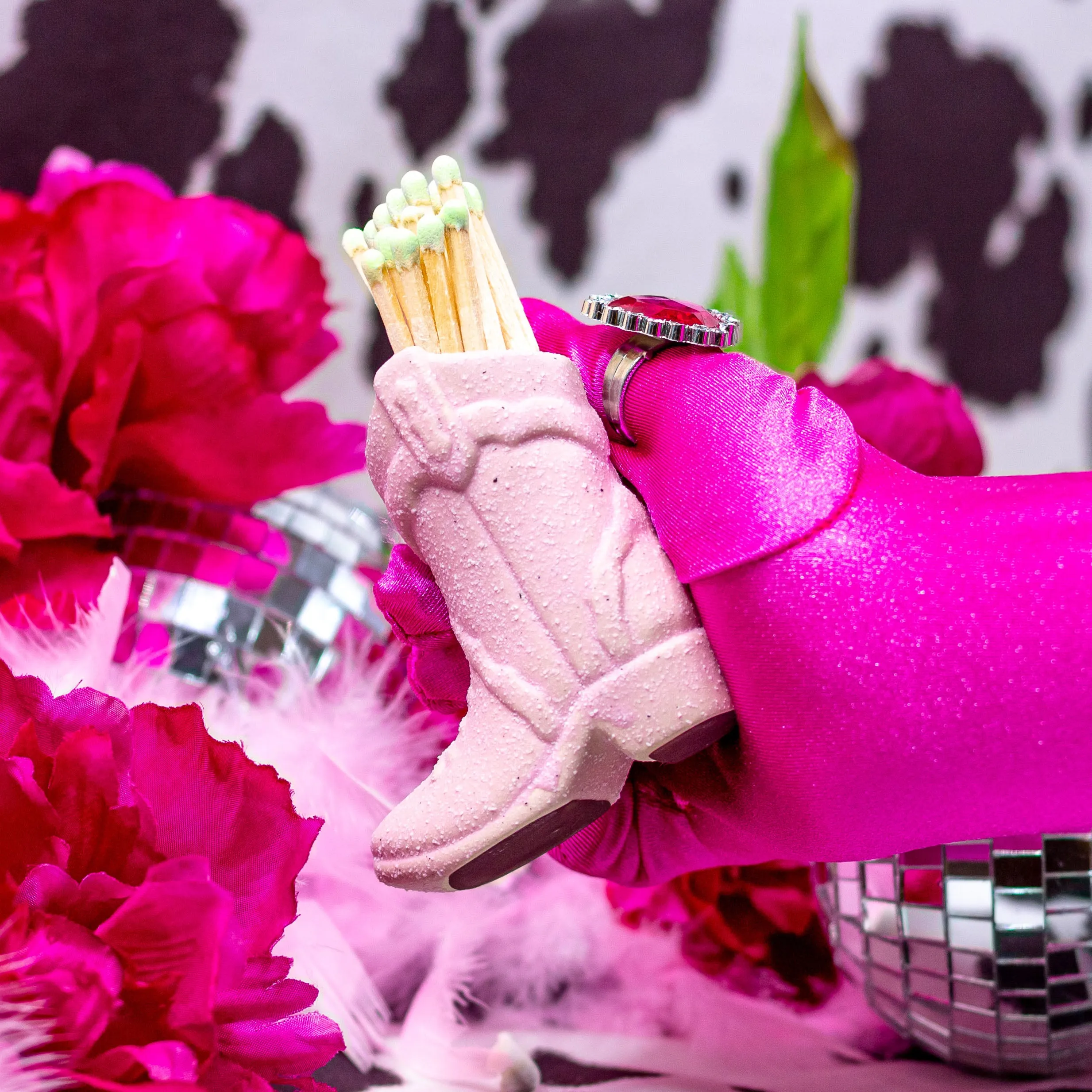 Cowboy Boot Match Holder   Striker- Pink