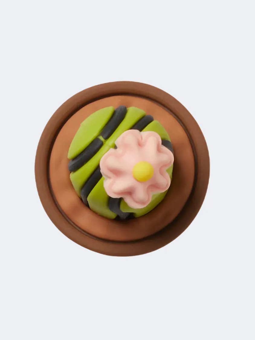 Crocs 3D Cactus With Flower Unisex Lifestyle Pins Brown/Green