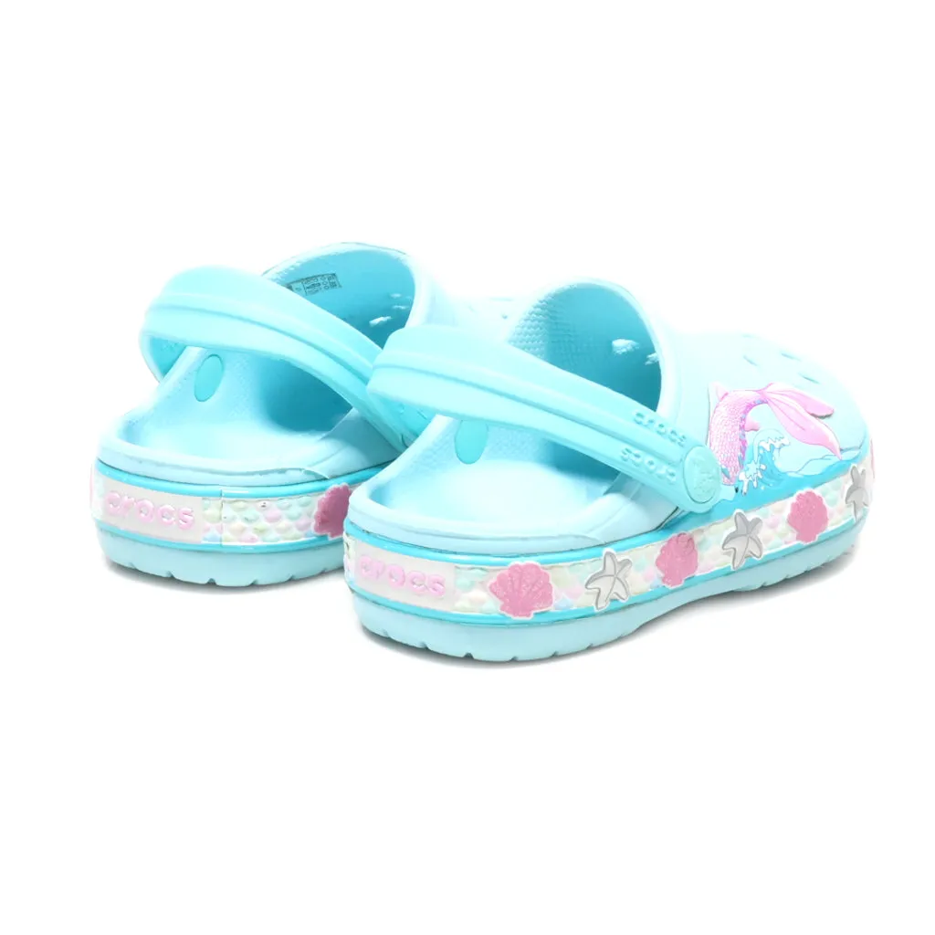 Crocs Fun Lab Mermaid Band Clogs Rubber Blue Colour For Kids
