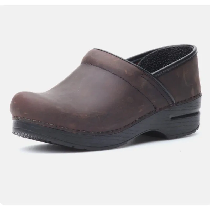 Dansko Men's Professional Pro Oiled Clogs EU 45W US 11.5-12 WIDE Brown