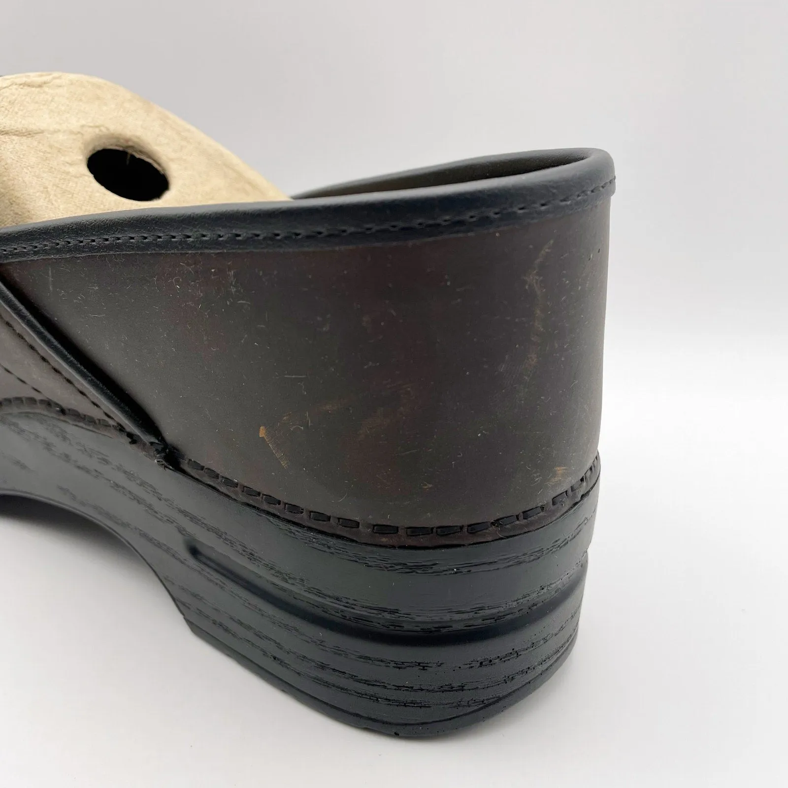 Dansko Men's Professional Pro Oiled Clogs EU 45W US 11.5-12 WIDE Brown