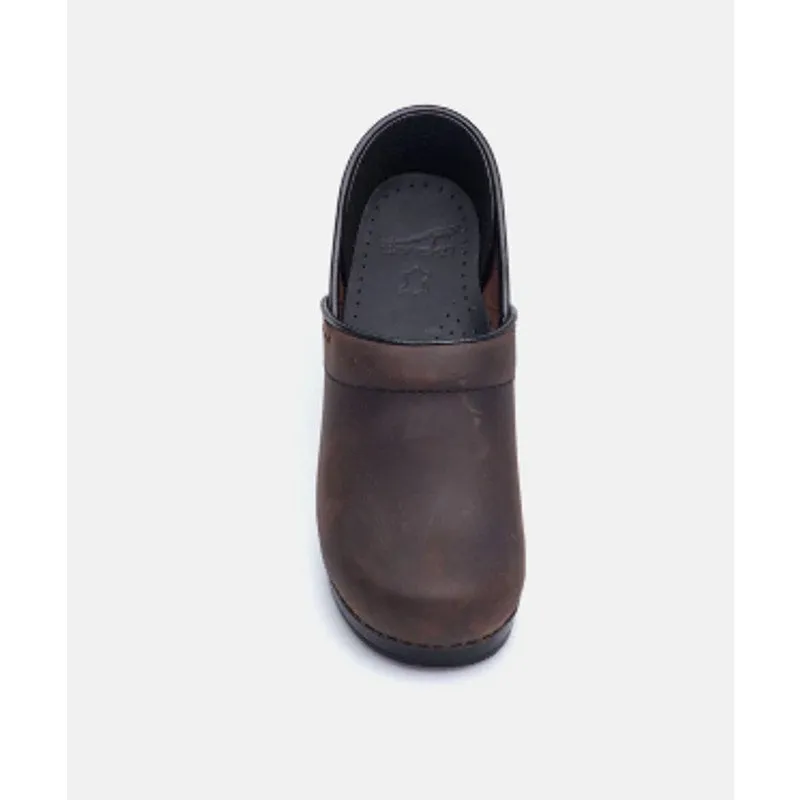 Dansko Men's Professional Pro Oiled Clogs EU 45W US 11.5-12 WIDE Brown