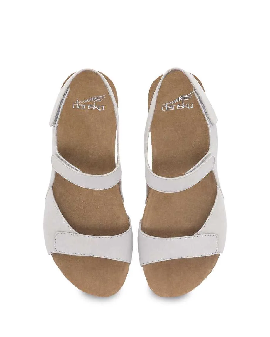 Dansko Women's Ronda Sandal - Ivory Milled Nubuck