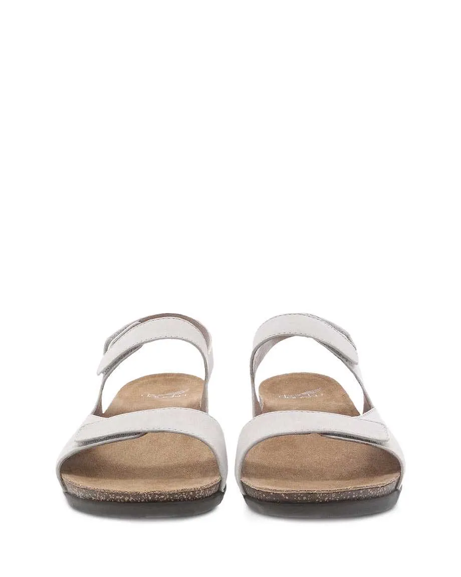 Dansko Women's Ronda Sandal - Ivory Milled Nubuck