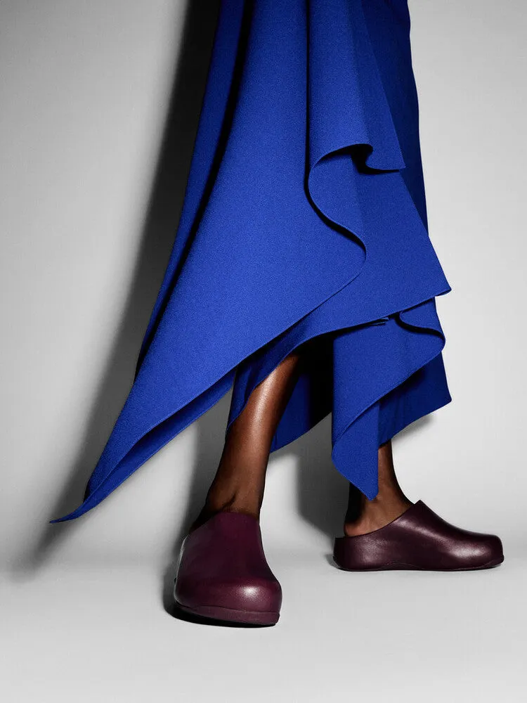 Fitflop Shuv x Roksanda Leather Clog Merlot