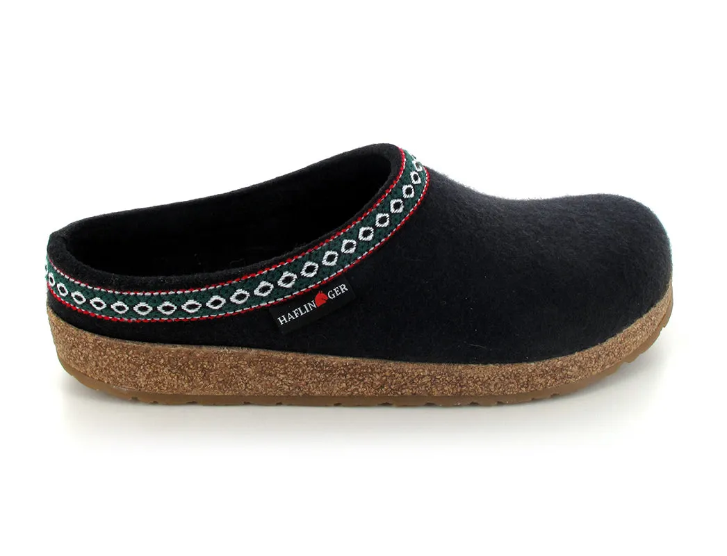 HAFLINGER Clog | Grizzly Franzl, Black