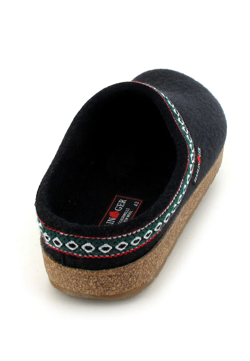 HAFLINGER Clog | Grizzly Franzl, Black