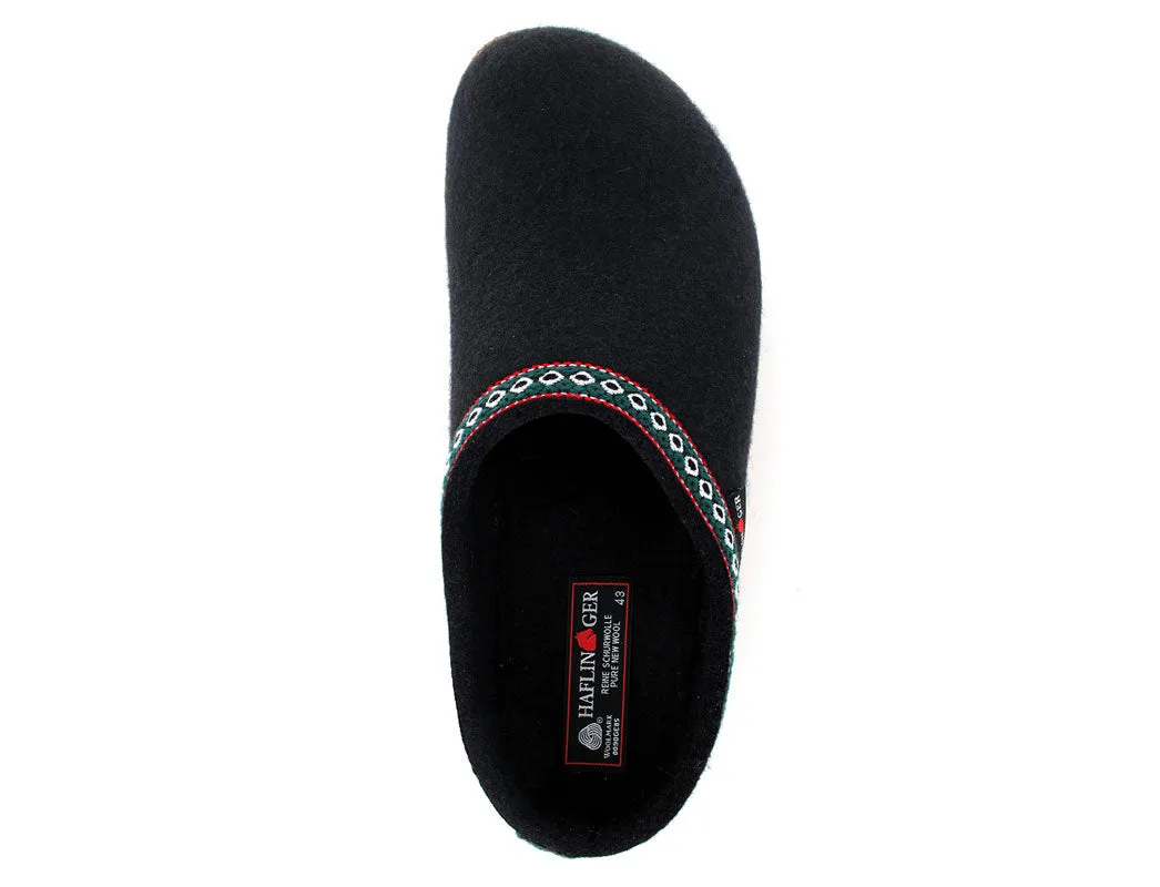 HAFLINGER Clog | Grizzly Franzl, Black