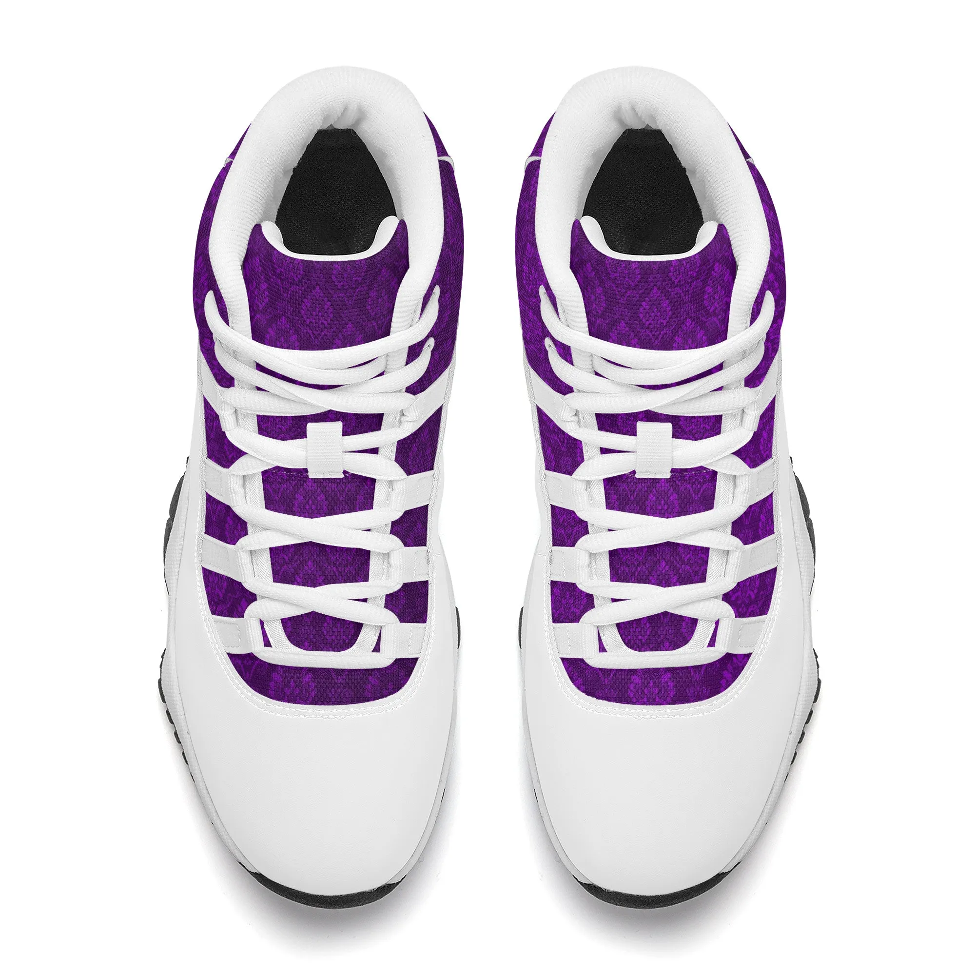 High Top Air Retro Sneakers - Purple