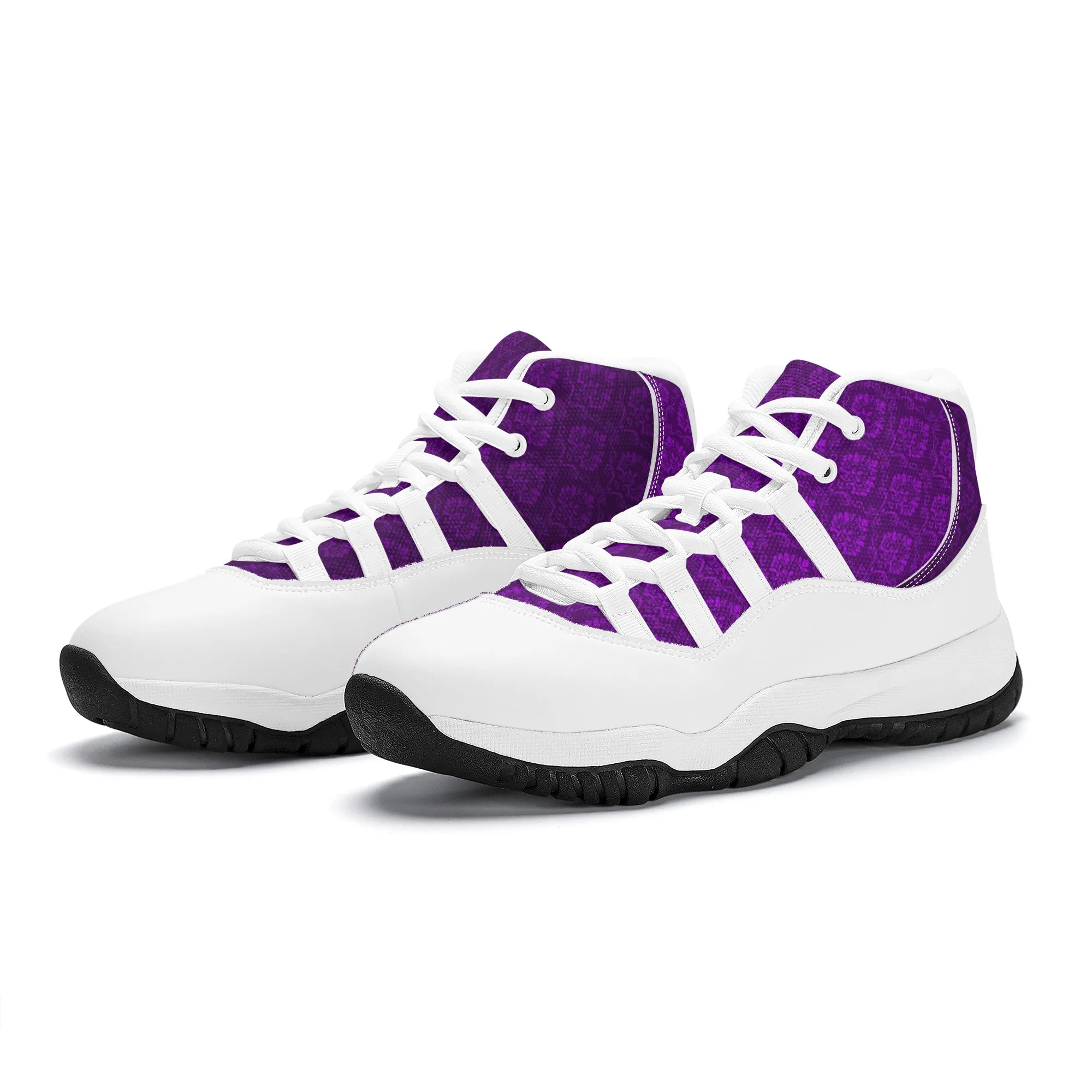 High Top Air Retro Sneakers - Purple