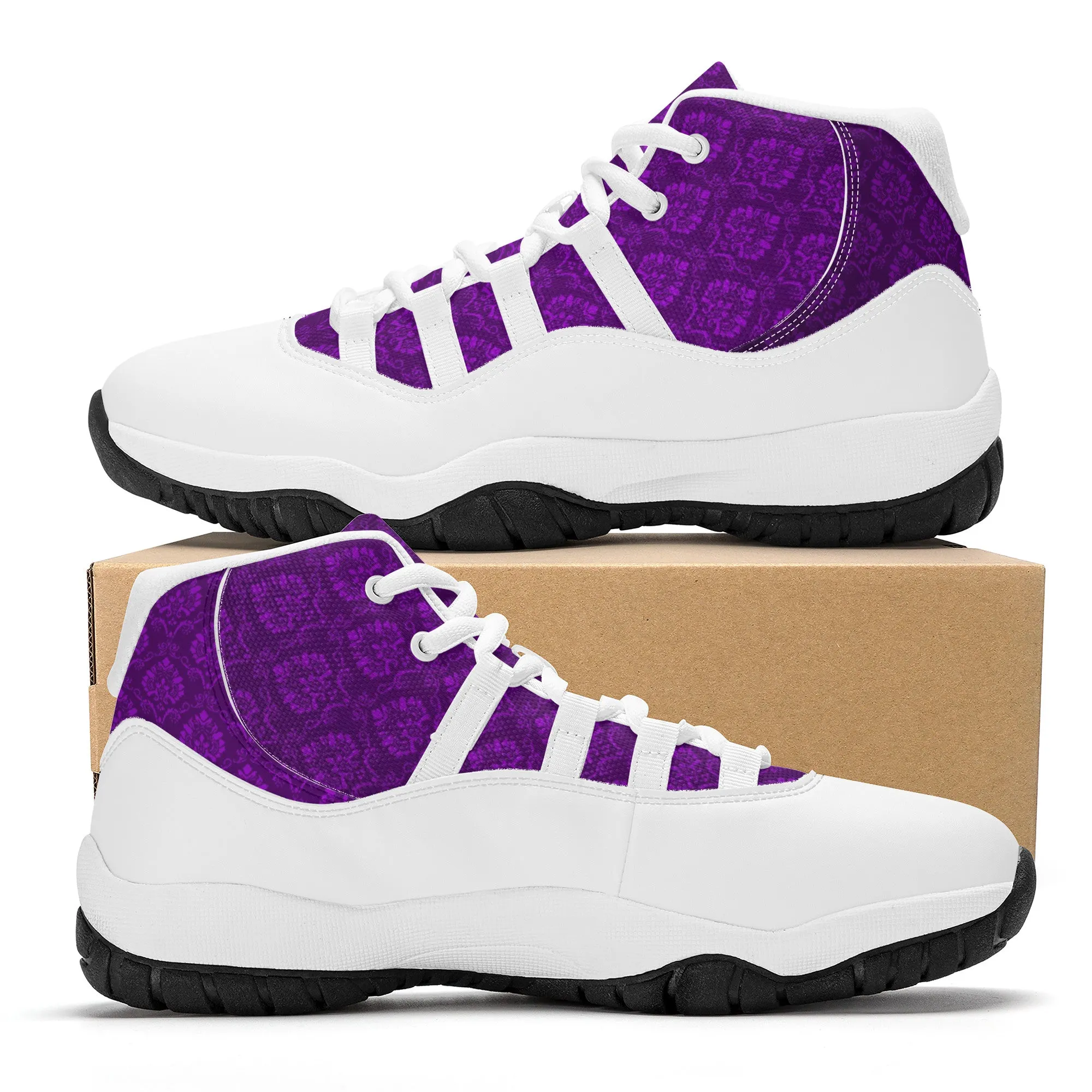 High Top Air Retro Sneakers - Purple