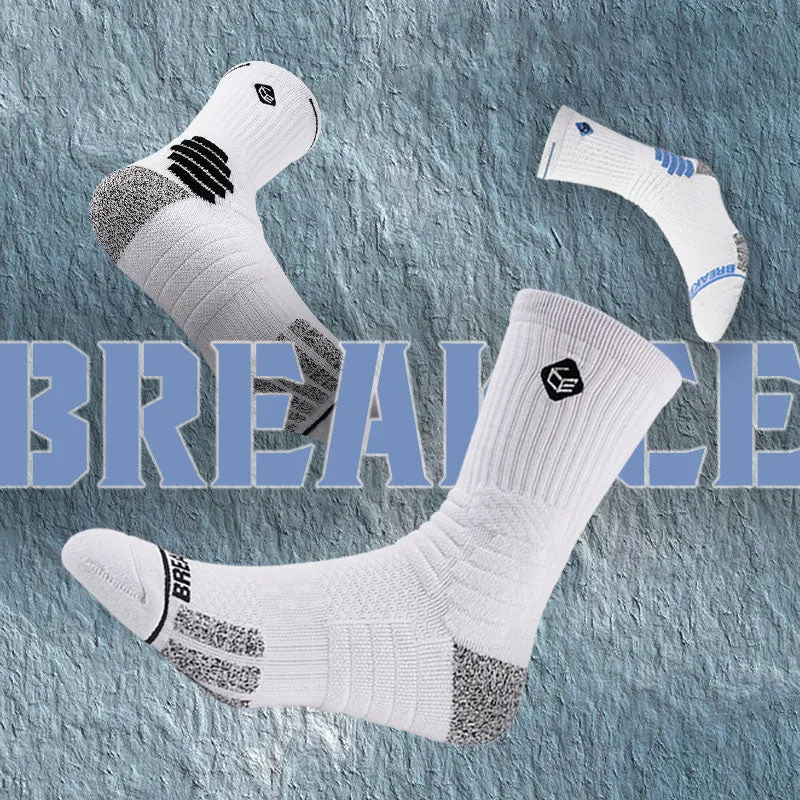 Hywell™ | Men's Non Slip Elite Thick Basketball Crew Socks | 3 Pairs