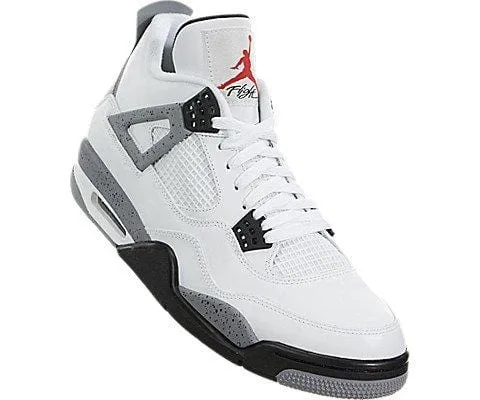 Jordan Air 4 IV Retro Cements Mens Shoes White/Black-Cement Grey 308497-103 (9.5 M)