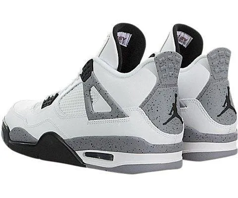 Jordan Air 4 IV Retro Cements Mens Shoes White/Black-Cement Grey 308497-103 (9.5 M)