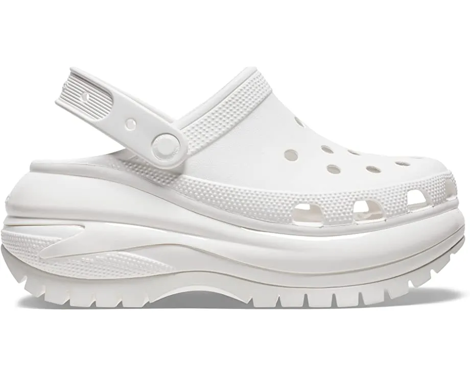 Mega Crush Clog Crocs, white