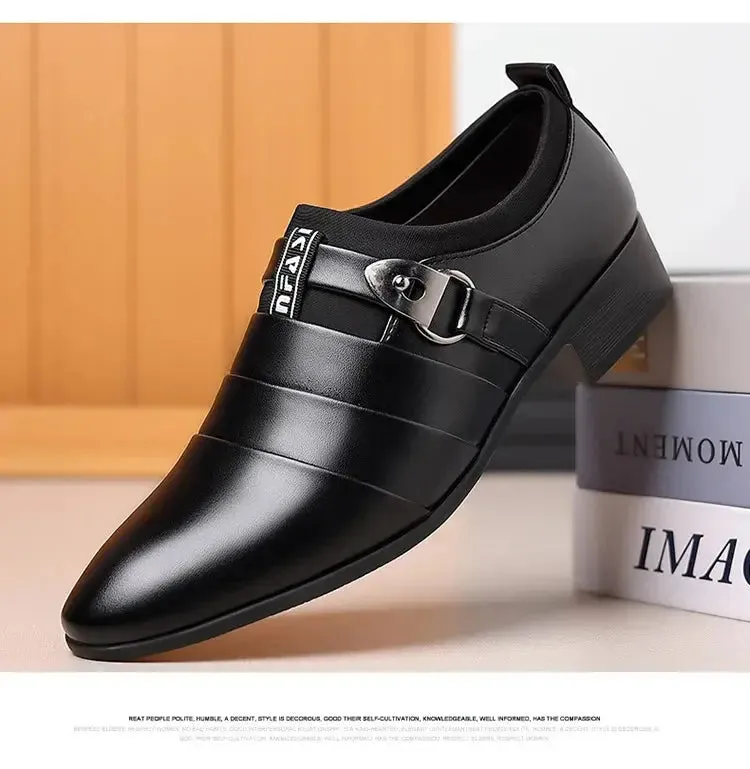 Men Dress Shoes Slip on Formal Suit Wedding Shoes for Men