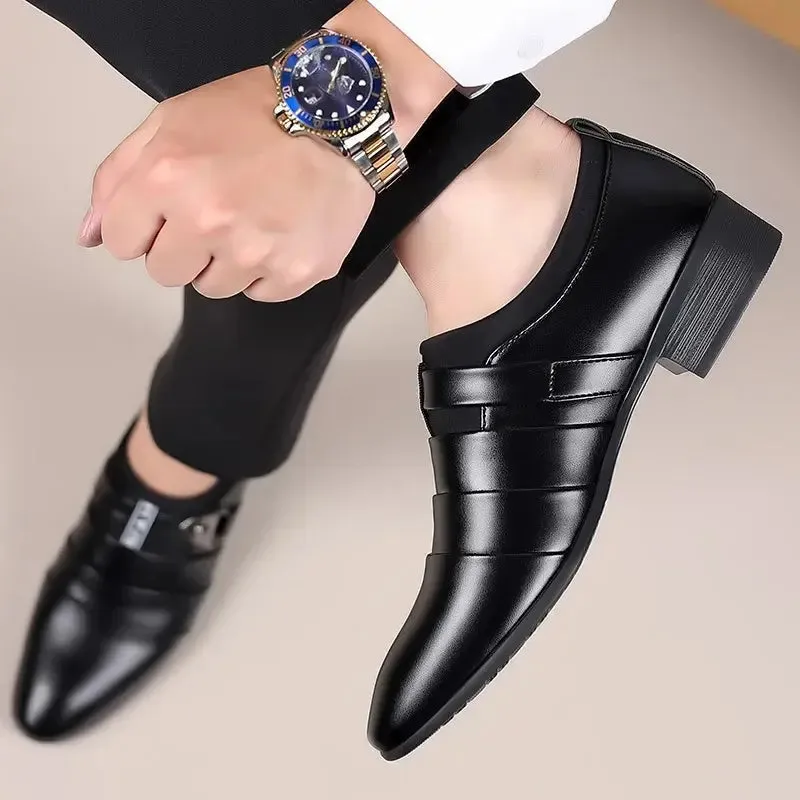 Men Dress Shoes Slip on Formal Suit Wedding Shoes for Men