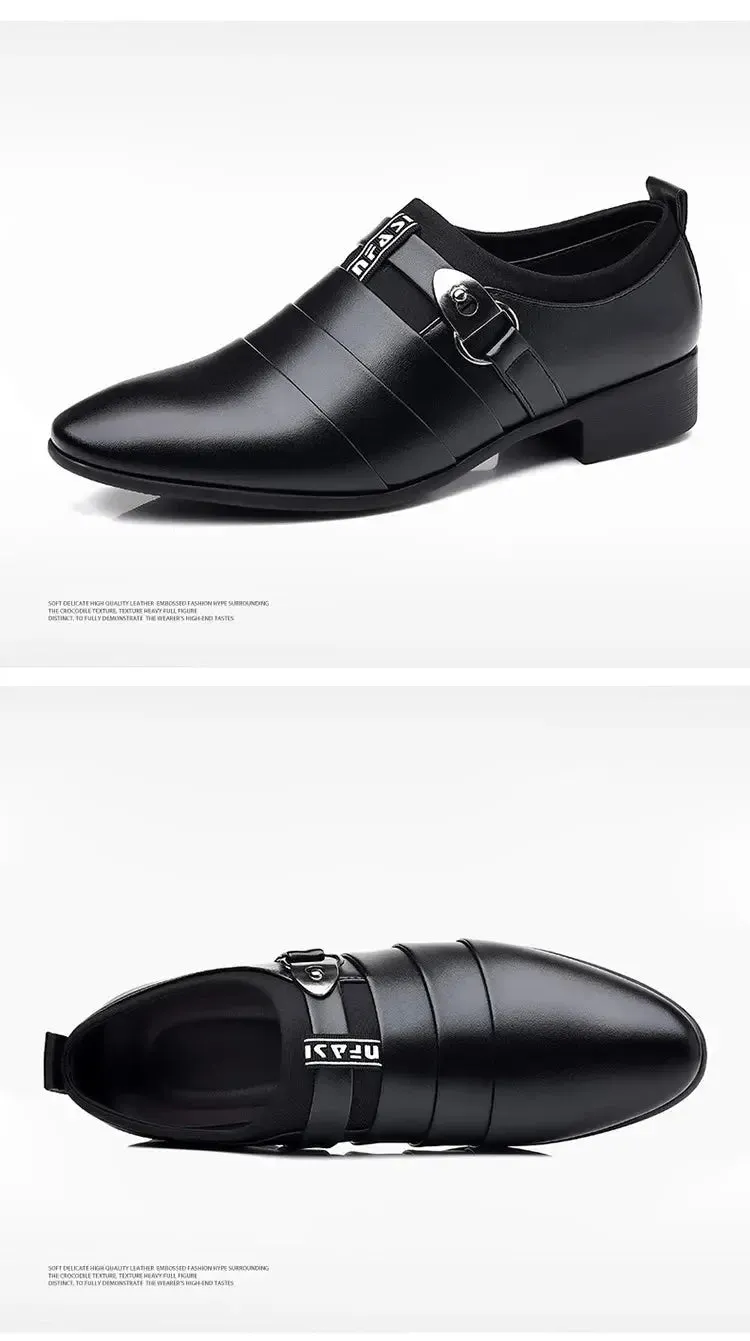 Men Dress Shoes Slip on Formal Suit Wedding Shoes for Men