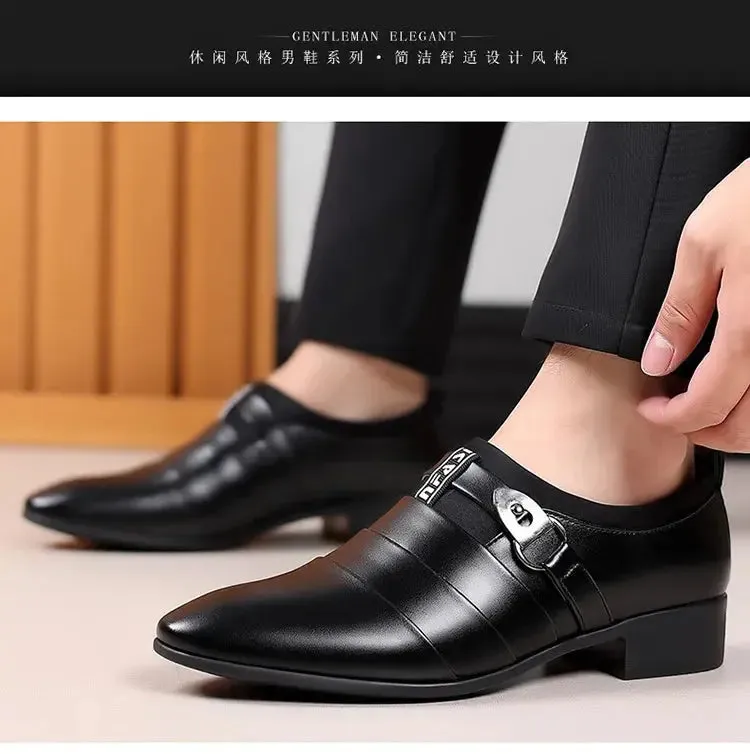 Men Dress Shoes Slip on Formal Suit Wedding Shoes for Men