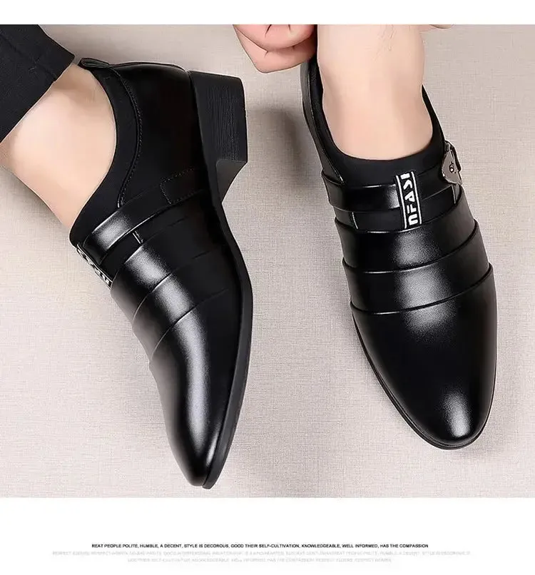Men Dress Shoes Slip on Formal Suit Wedding Shoes for Men