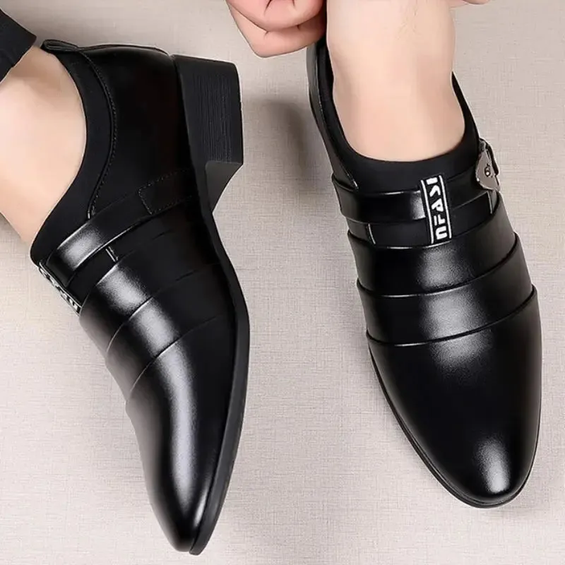 Men Dress Shoes Slip on Formal Suit Wedding Shoes for Men