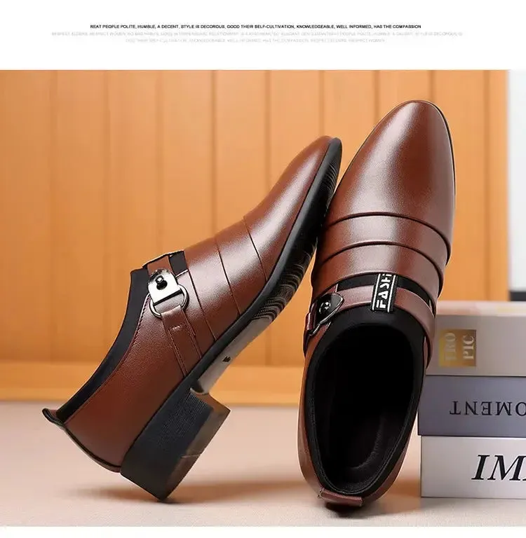 Men Dress Shoes Slip on Formal Suit Wedding Shoes for Men