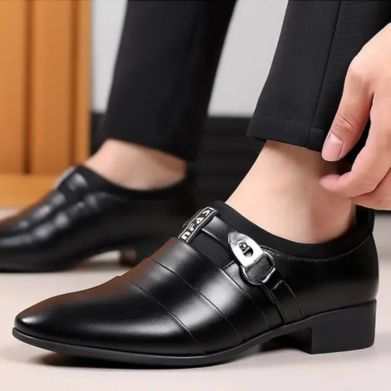 Men Dress Shoes Slip on Formal Suit Wedding Shoes for Men