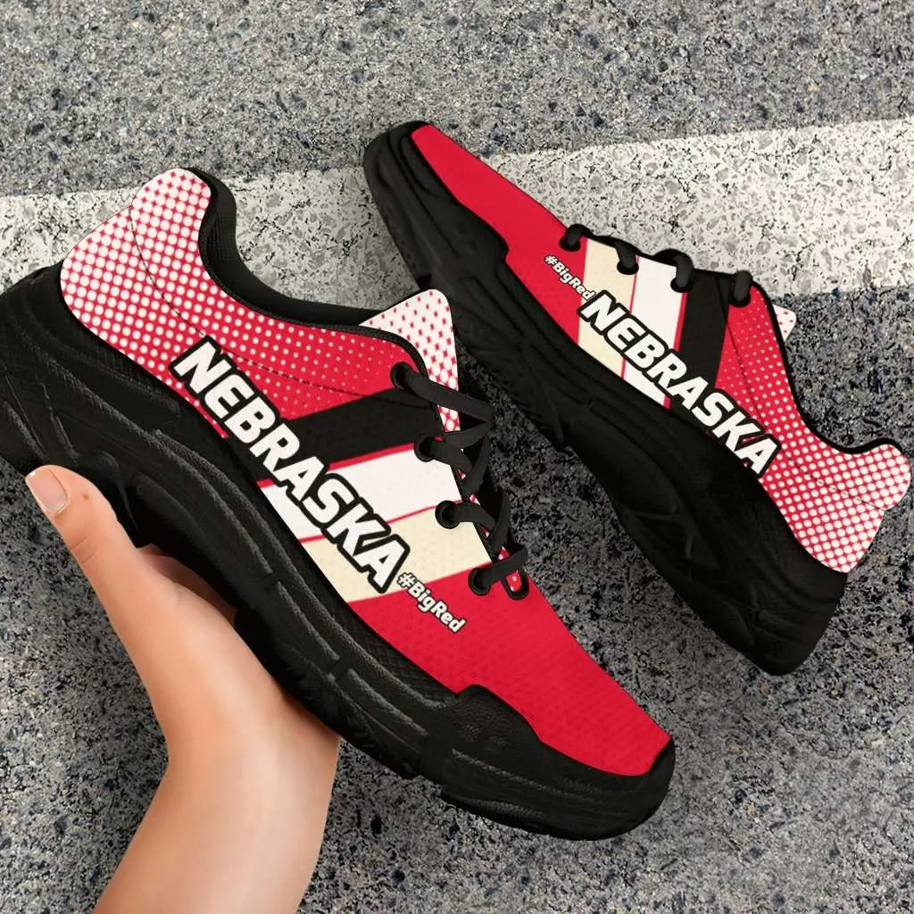 Nebraska #BigRed Chunky Sneakers
