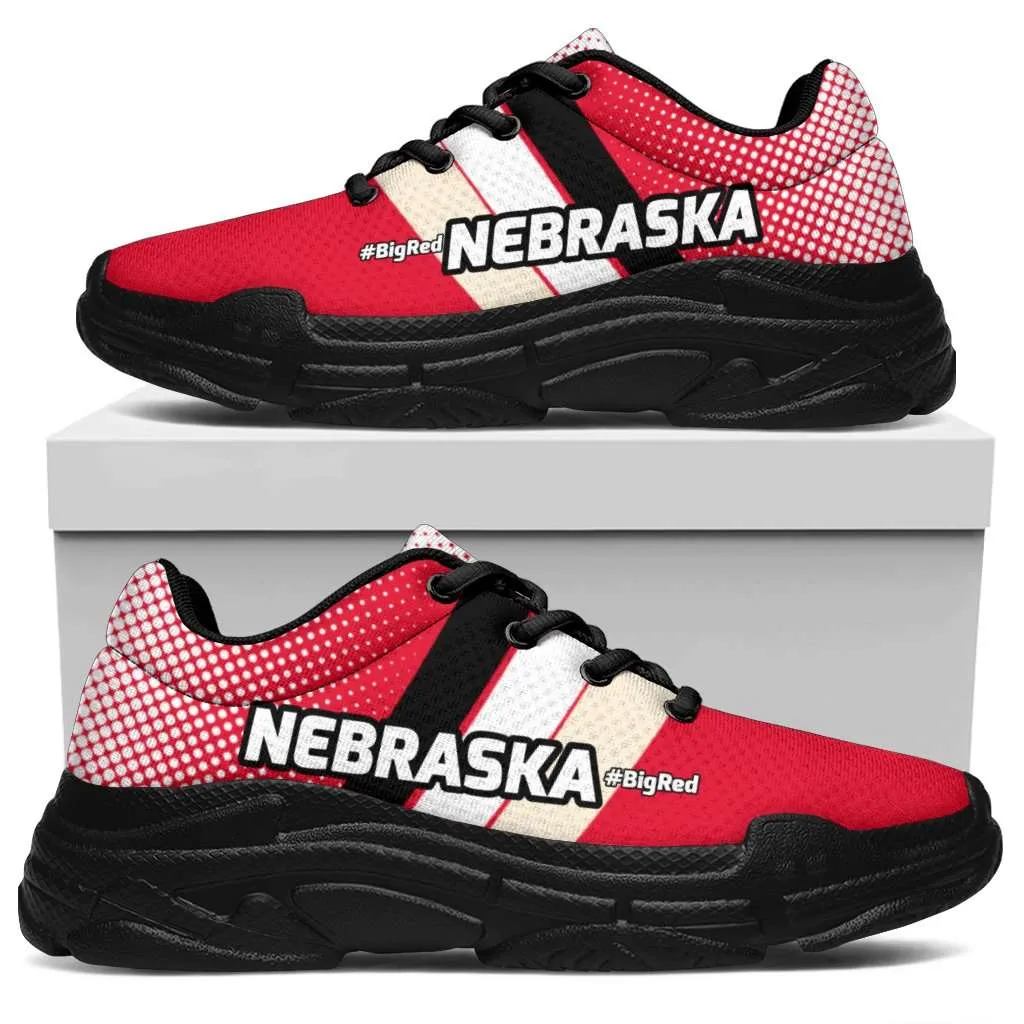 Nebraska #BigRed Chunky Sneakers