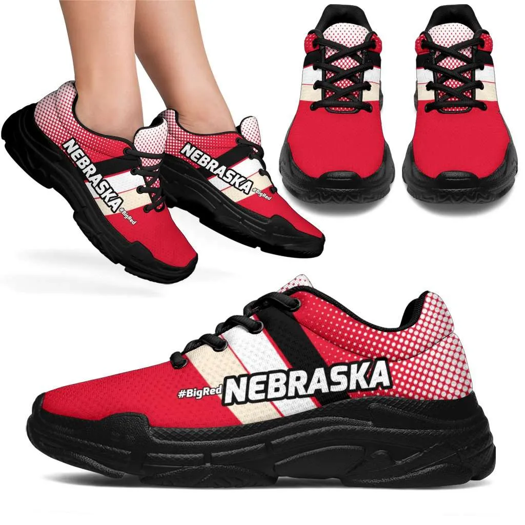 Nebraska #BigRed Chunky Sneakers