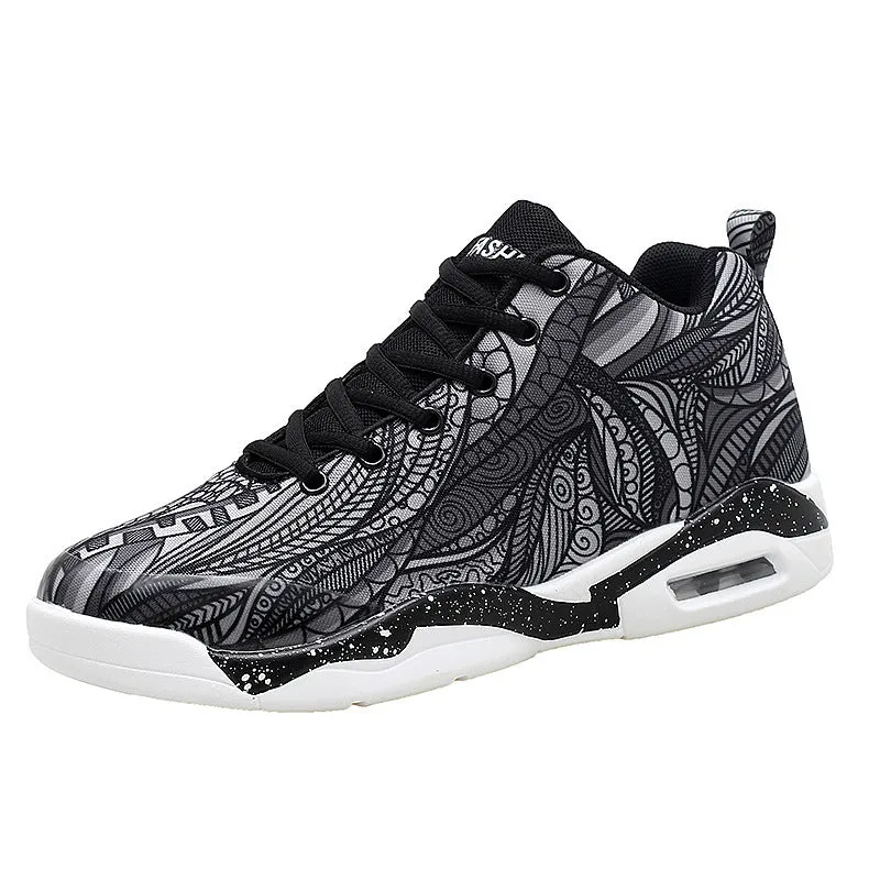 New Colorful Air Cushion Couple Plus Size Basketball Shoes