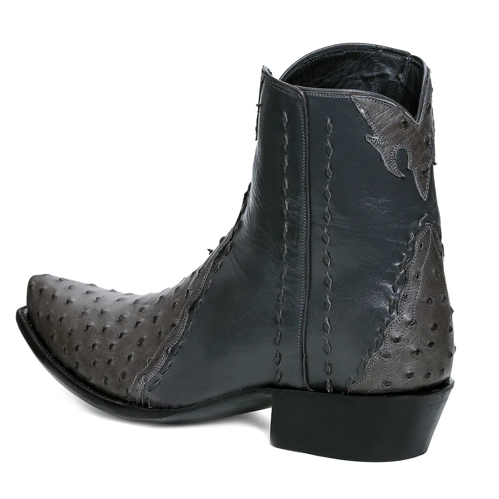 Ostrich Ankle Zipper - Anthracite