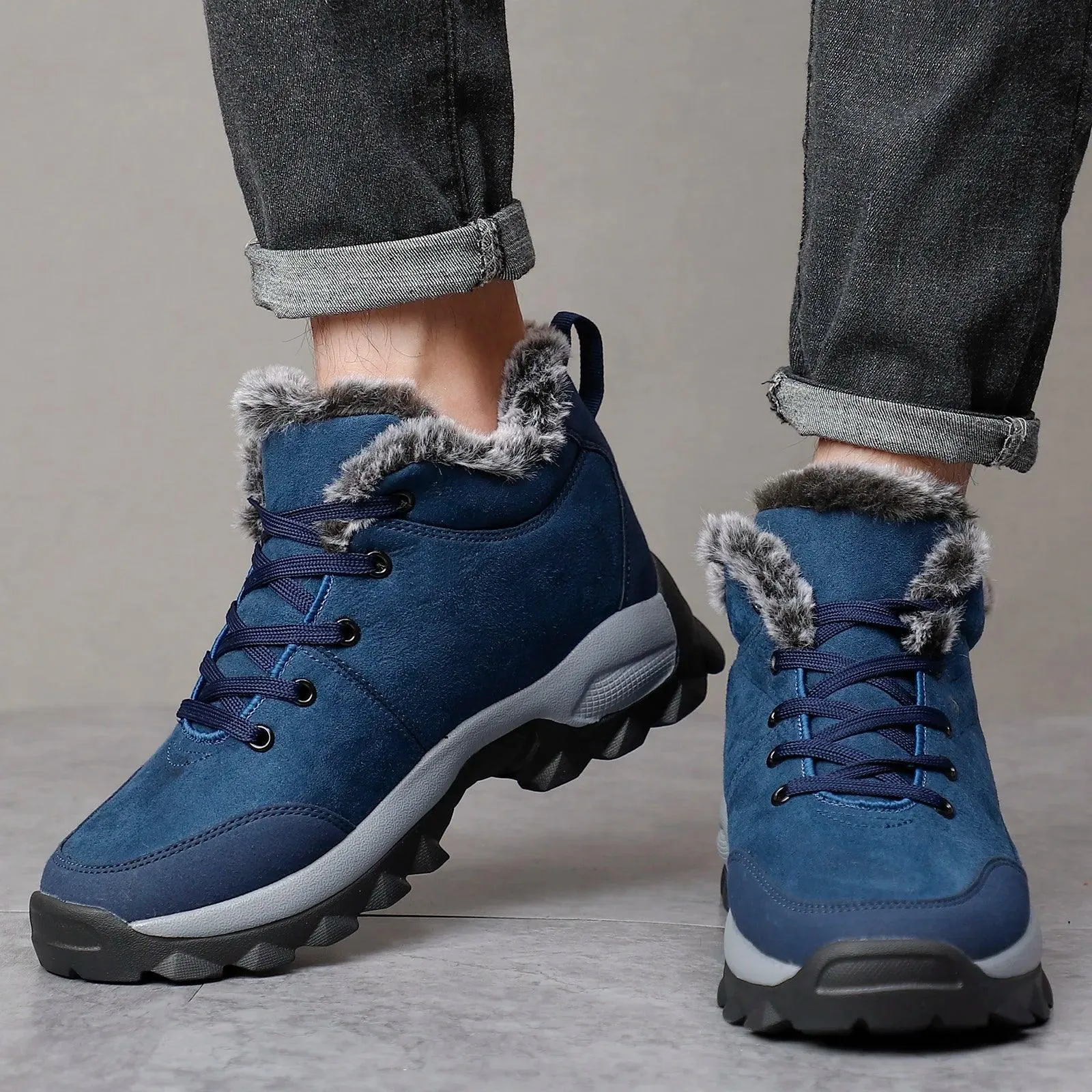 Outdoor Thick Sole Boots Sneakers - TSS113 Men's Casual Shoes