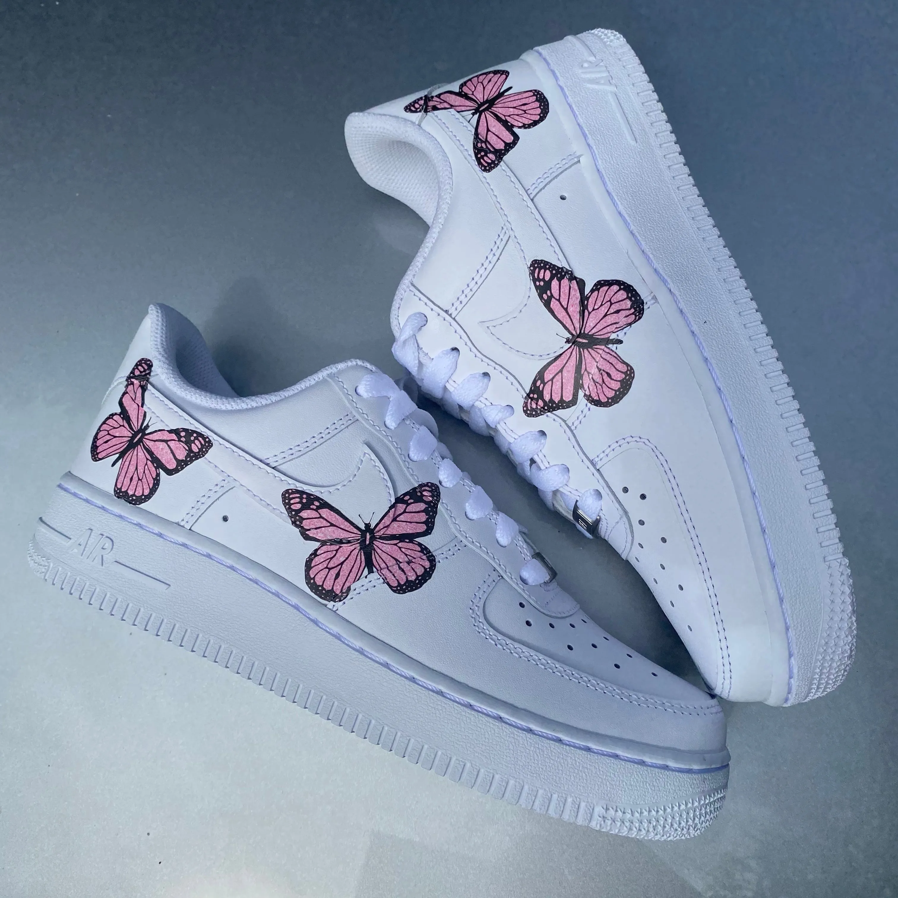 Pink Glitter Butterfly AF1
