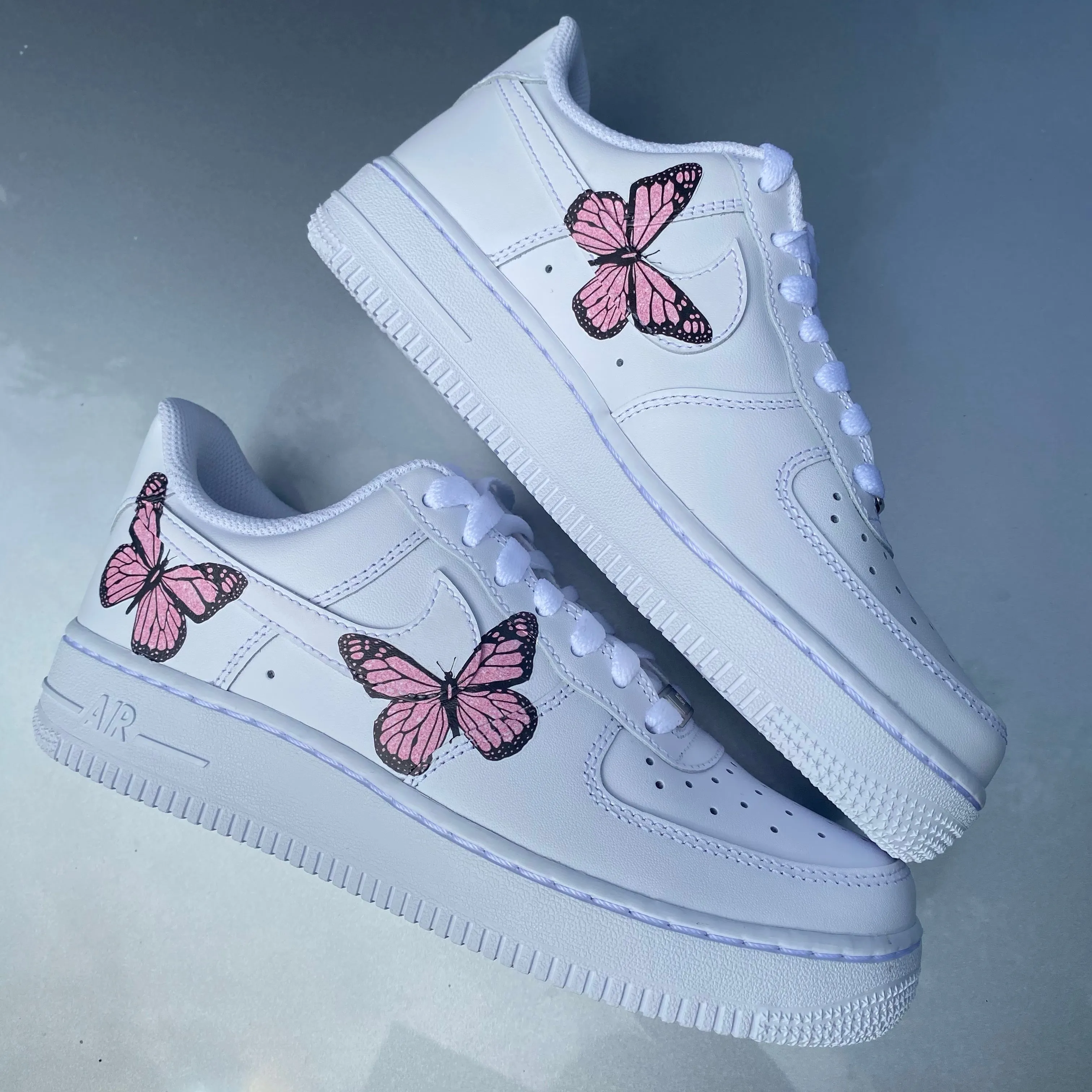 Pink Glitter Butterfly AF1