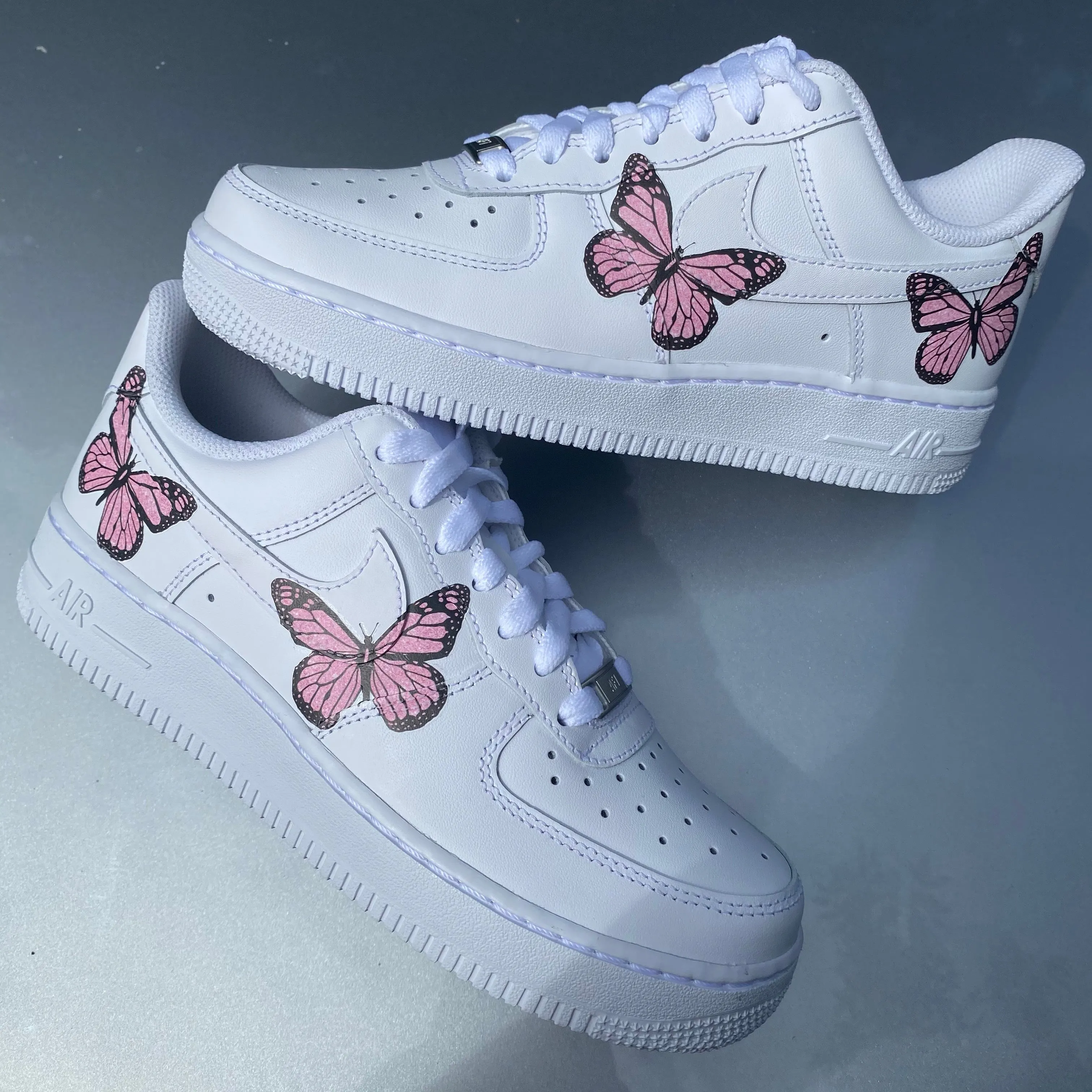 Pink Glitter Butterfly AF1