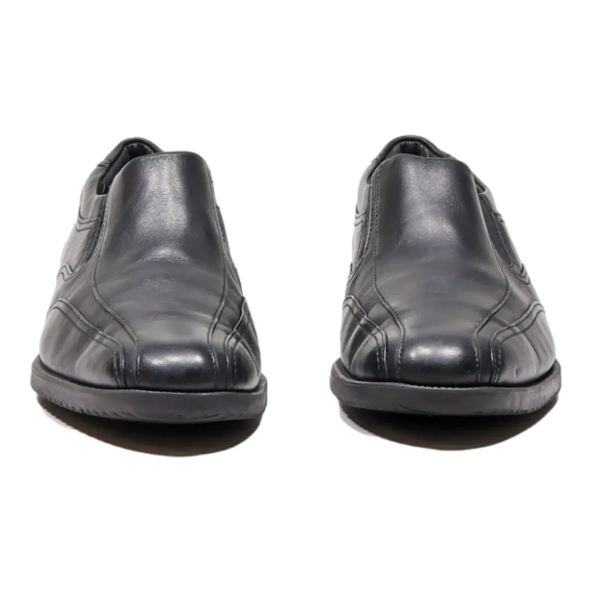 ROCK Oxford Shoes Black Leather Mens UK 8
