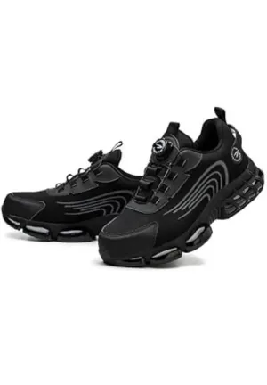 Rotary button new safety shoes for men