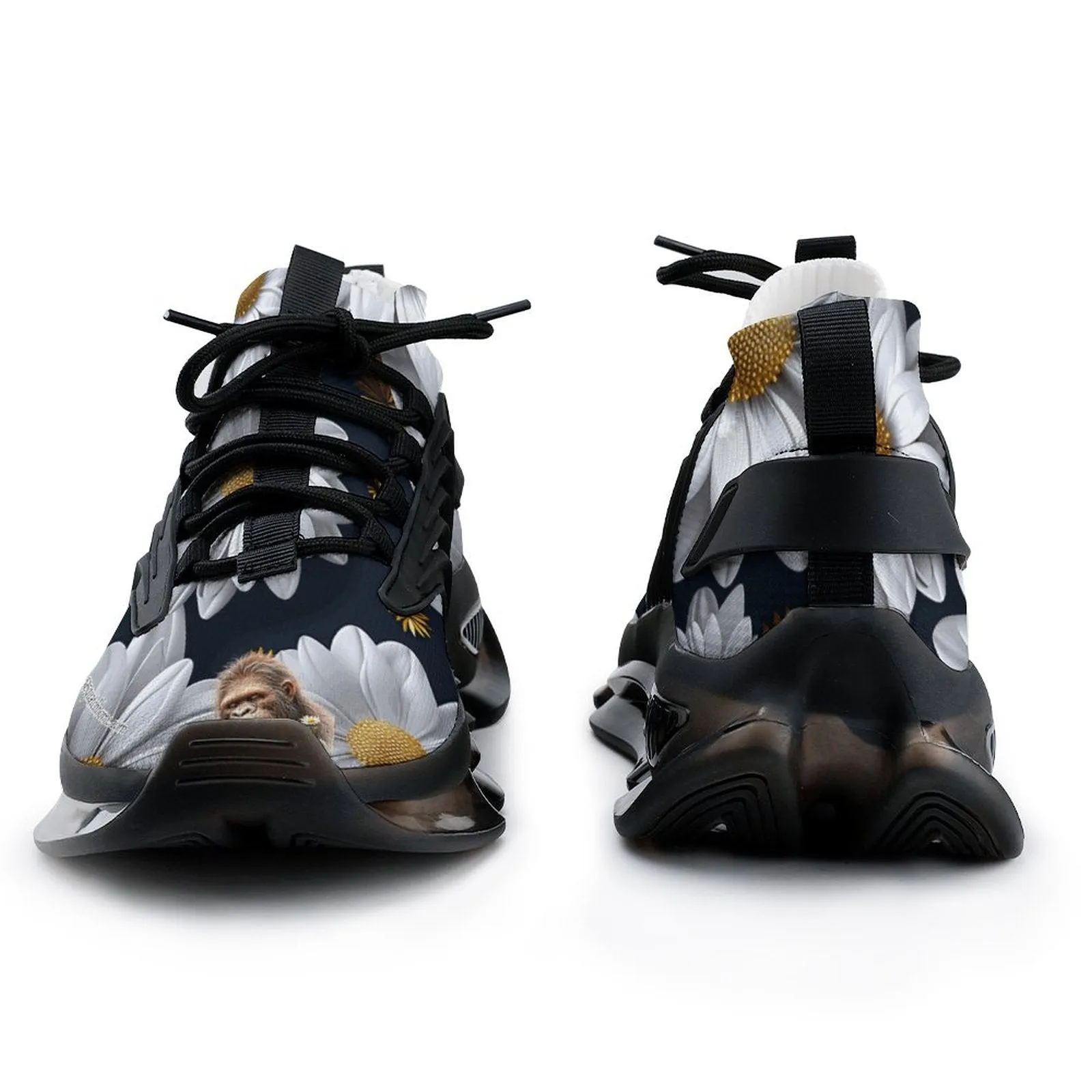 Sasquatch "smell the flowers" Men Custom Basketball Shoes with Breathable Fabric F68