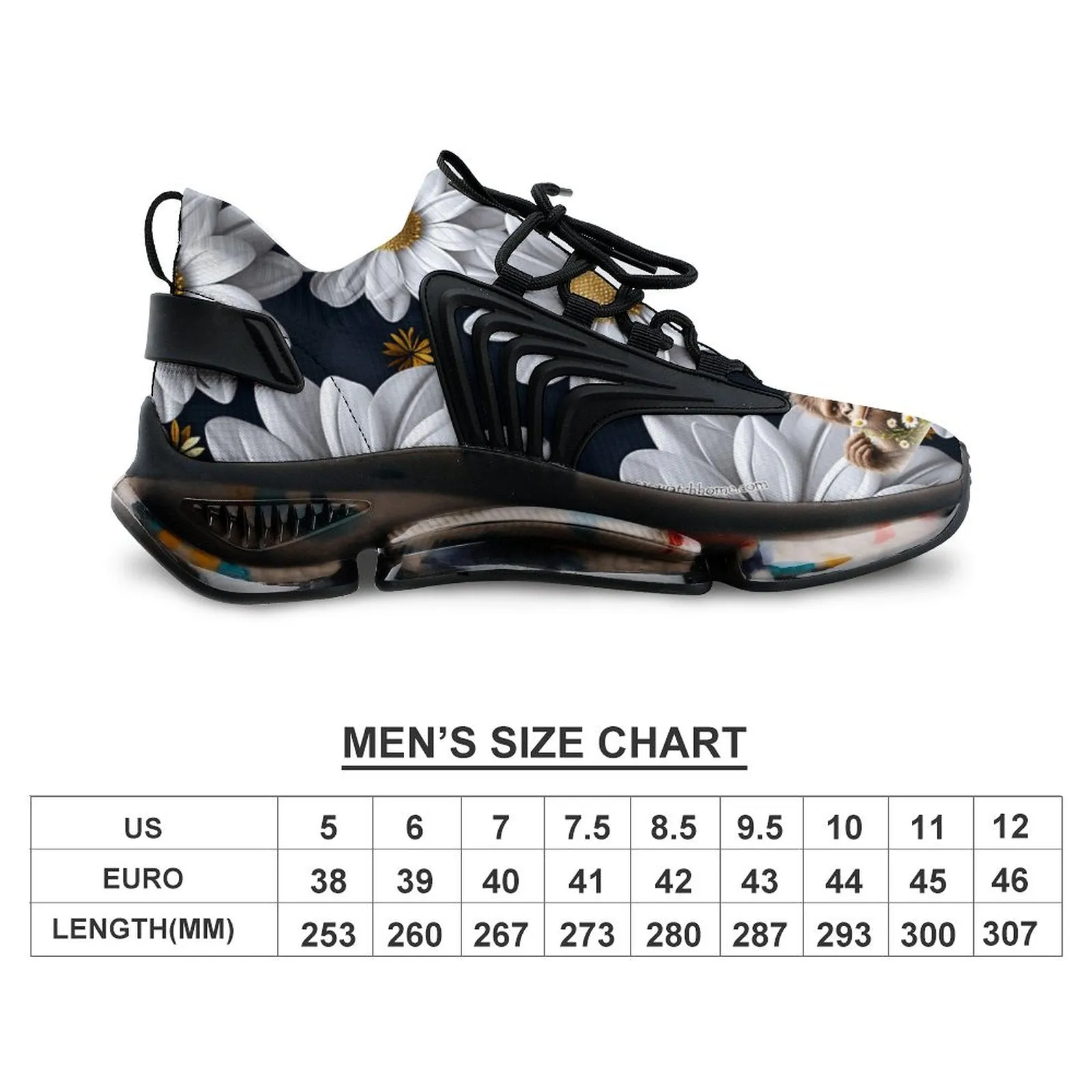 Sasquatch "smell the flowers" Men Custom Basketball Shoes with Breathable Fabric F68