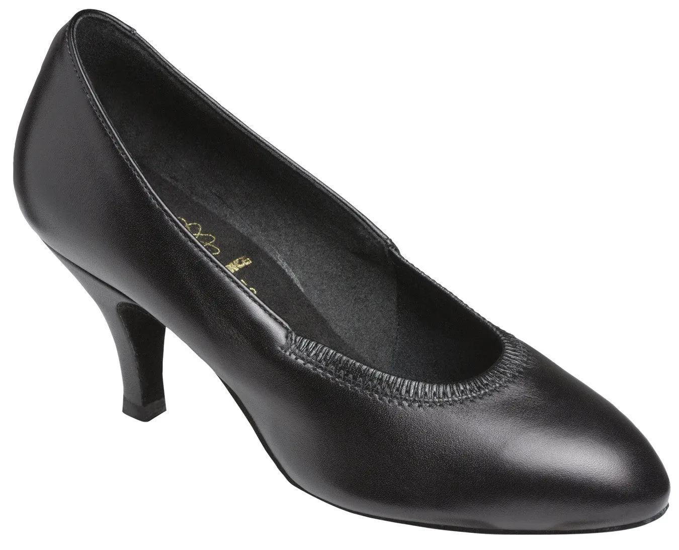 Style 1008 - Black Leather - 2"Flared